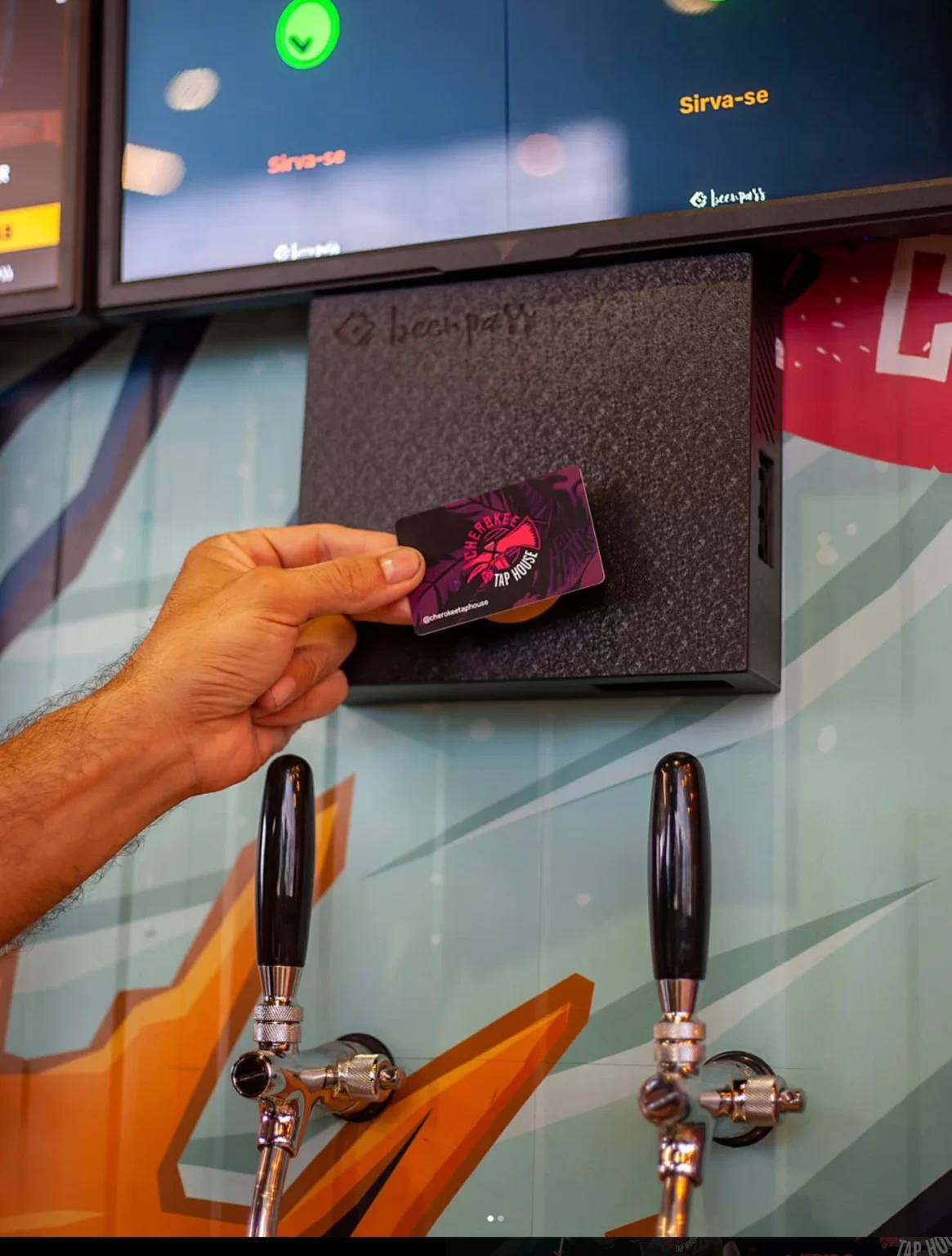 venda de chope em bar com autosserviço Beerpass